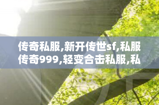 传奇私服,新开传世sf,私服传奇999,轻变合击私服,私服传奇999