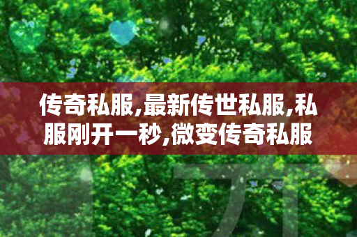 传奇私服,最新传世私服,私服刚开一秒,微变传奇私服,私服刚开一秒