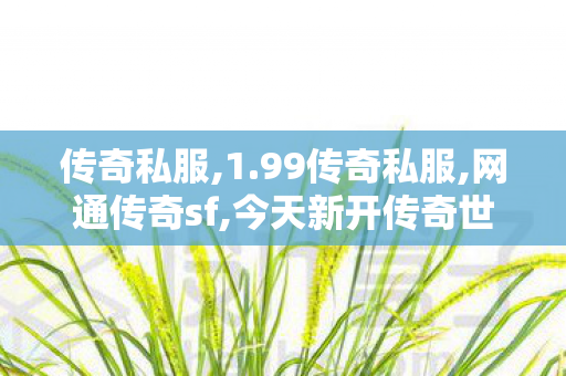 传奇私服,1.99传奇私服,网通传奇sf,今天新开传奇世界私服,网通传奇sf
