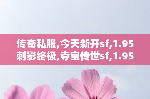 传奇私服,今天新开sf,1.95刺影终极,夺宝传世sf,1.95刺影终极