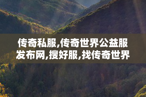 传奇私服,传奇世界公益服发布网,搜好服,找传奇世界私服,搜好服