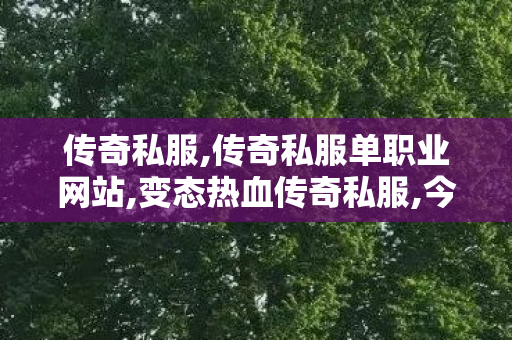 传奇私服,传奇私服单职业网站,变态热血传奇私服,今日新开传奇sf,变态热血传奇私服