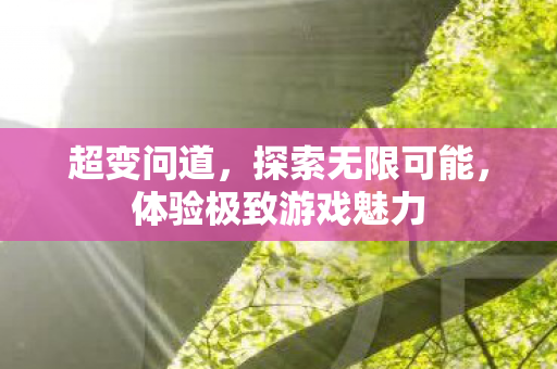 超变问道，探索无限可能，体验极致游戏魅力