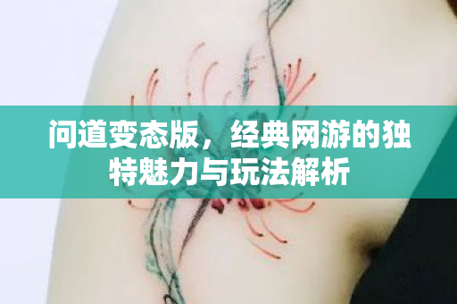 问道变态版，经典网游的独特魅力与玩法解析
