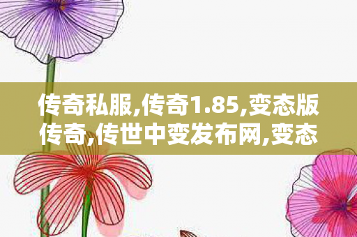 传奇私服,传奇1.85,变态版传奇,传世中变发布网,变态版传奇