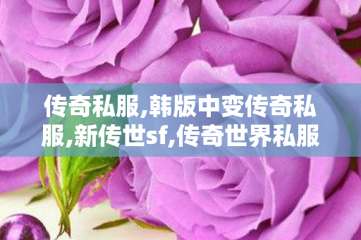 传奇私服,韩版中变传奇私服,新传世sf,传奇世界私服发布网,新传世sf