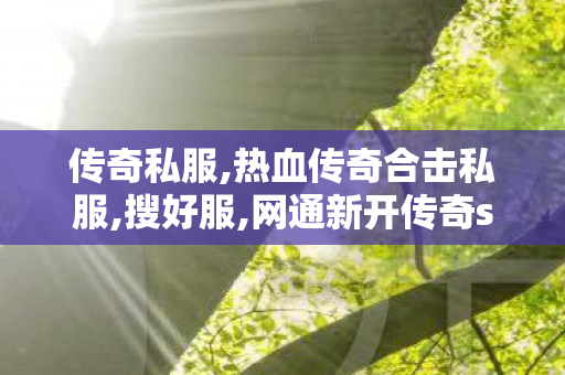 传奇私服,热血传奇合击私服,搜好服,网通新开传奇sf,搜好服