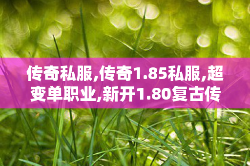 传奇私服,传奇1.85私服,超变单职业,新开1.80复古传奇网址,超变单职业