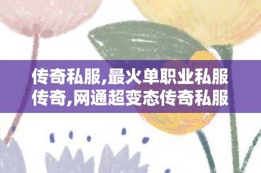 传奇私服,最火单职业私服传奇,网通超变态传奇私服,中变传奇世界私服,网通超变态传奇私服