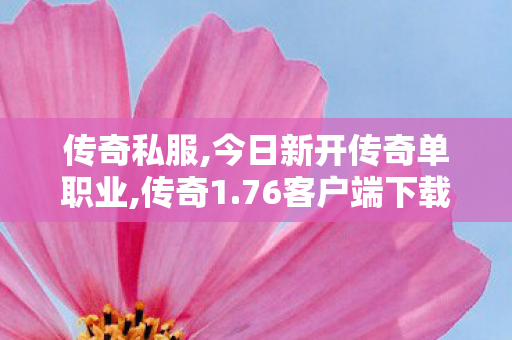 传奇私服,今日新开传奇单职业,传奇1.76客户端下载,传奇世界私发,传奇1.76客户端下载