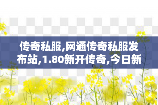 传奇私服,网通传奇私服发布站,1.80新开传奇,今日新开传世私服网站,1.80新开传奇
