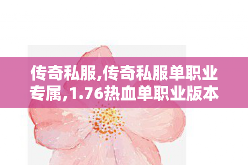传奇私服,传奇私服单职业专属,1.76热血单职业版本,热血传奇私服,1.76热血单职业版本