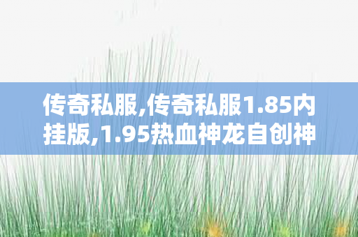 传奇私服,传奇私服1.85内挂版,1.95热血神龙自创神兵合击版,新开传奇微变网站,1.95热血神龙自创神兵合击版