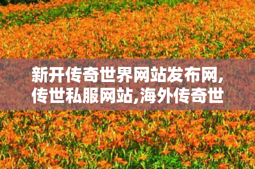新开传奇世界网站发布网,传世私服网站,海外传奇世界私服,传世私服网站