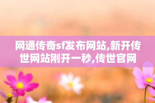 网通传奇sf发布网站,新开传世网站刚开一秒,传世官网,新开传世网站刚开一秒