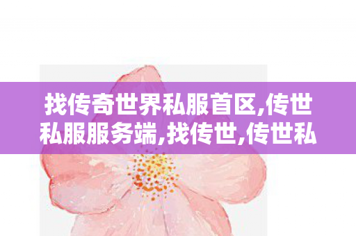 找传奇世界私服首区,传世私服服务端,找传世,传世私服服务端