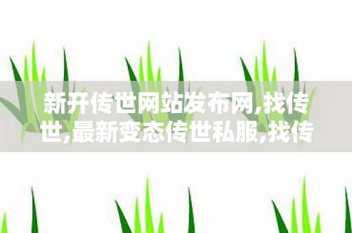 新开传世网站发布网,找传世,最新变态传世私服,找传世