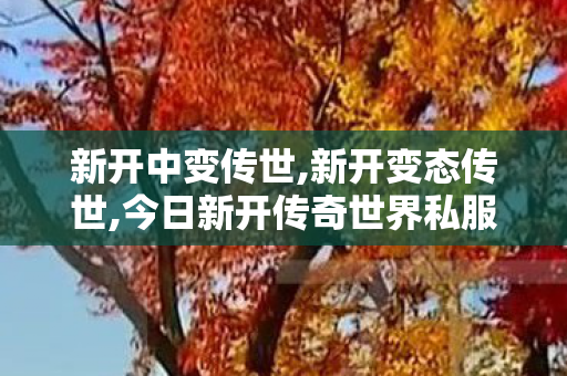 新开中变传世,新开变态传世,今日新开传奇世界私服,新开变态传世