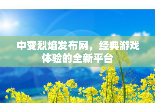 中变烈焰发布网，经典游戏体验的全新平台