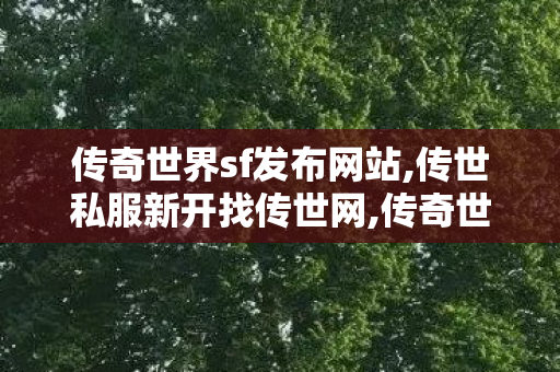 传奇世界sf发布网站,传世私服新开找传世网,传奇世界最新版本,传世私服新开找传世网
