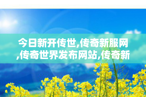今日新开传世,传奇新服网,传奇世界发布网站,传奇新服网