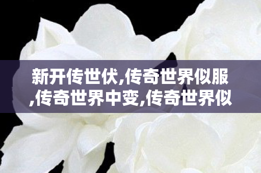 新开传世伏,传奇世界似服,传奇世界中变,传奇世界似服