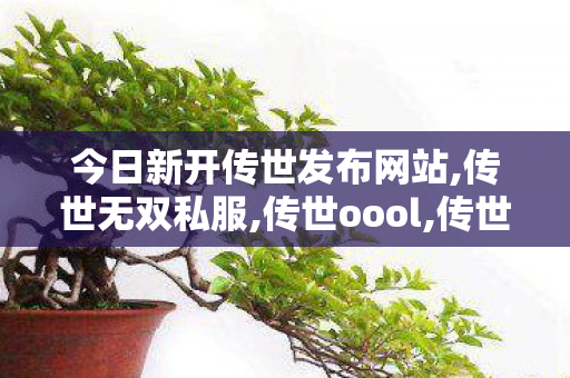 今日新开传世发布网站,传世无双私服,传世oool,传世无双私服