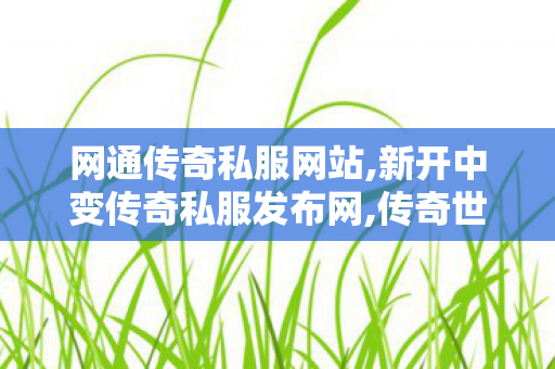 网通传奇私服网站,新开中变传奇私服发布网,传奇世界中变私服,新开中变传奇私服发布网