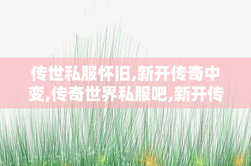 传世私服怀旧,新开传奇中变,传奇世界私服吧,新开传奇中变