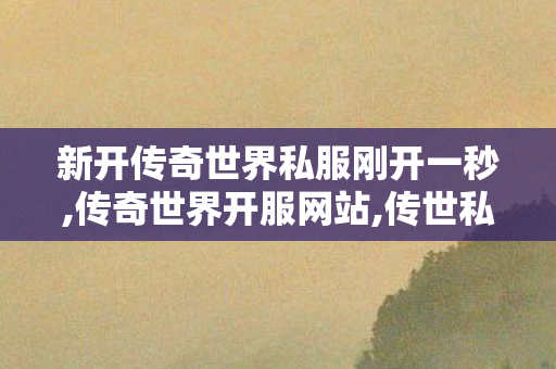 新开传奇世界私服刚开一秒,传奇世界开服网站,传世私服发布网,传奇世界开服网站