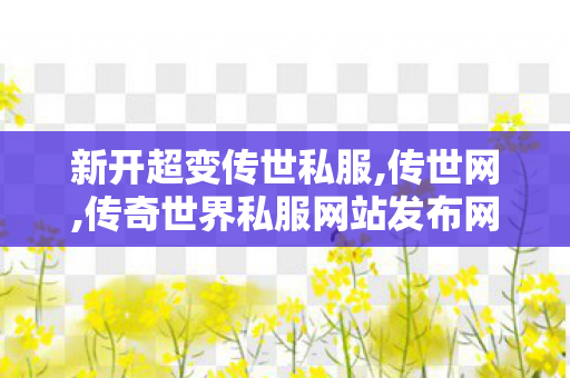 新开超变传世私服,传世网,传奇世界私服网站发布网,传世网