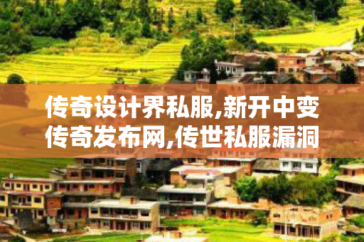 传奇设计界私服,新开中变传奇发布网,传世私服漏洞,新开中变传奇发布网