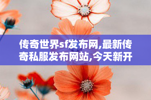 传奇世界sf发布网,最新传奇私服发布网站,今天新开私服,最新传奇私服发布网站