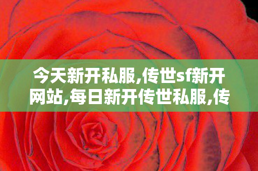 今天新开私服,传世sf新开网站,每日新开传世私服,传世sf新开网站