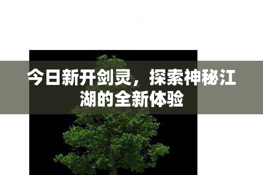 今日新开剑灵，探索神秘江湖的全新体验