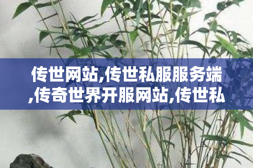 传世网站,传世私服服务端,传奇世界开服网站,传世私服服务端