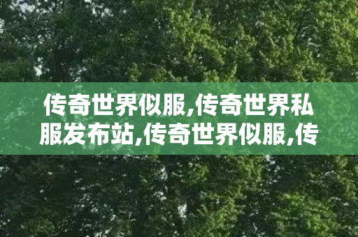 传奇世界似服,传奇世界私服发布站,传奇世界似服,传奇世界私服发布站