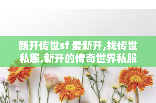 新开传世sf 最新开,找传世私服,新开的传奇世界私服,找传世私服