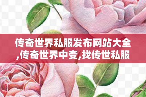 传奇世界私服发布网站大全,传奇世界中变,找传世私服 最新开,传奇世界中变
