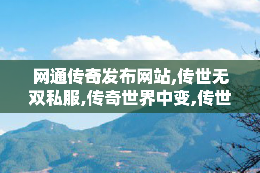网通传奇发布网站,传世无双私服,传奇世界中变,传世无双私服