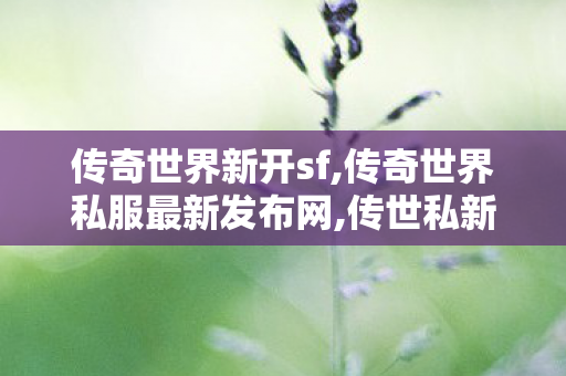 传奇世界新开sf,传奇世界私服最新发布网,传世私新开服网站,传奇世界私服最新发布网