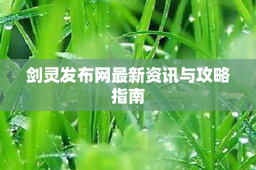 剑灵发布网最新资讯与攻略指南