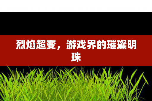 烈焰超变，游戏界的璀璨明珠