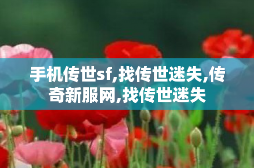 手机传世sf,找传世迷失,传奇新服网,找传世迷失