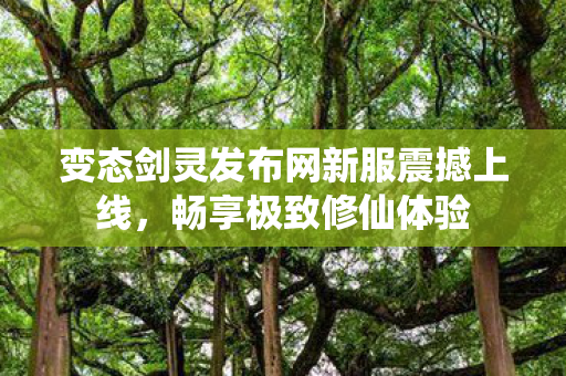 变态剑灵发布网新服震撼上线，畅享极致修仙体验