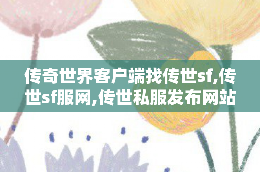 传奇世界客户端	找传世sf,传世sf服网,传世私服发布网站,传世sf服网
