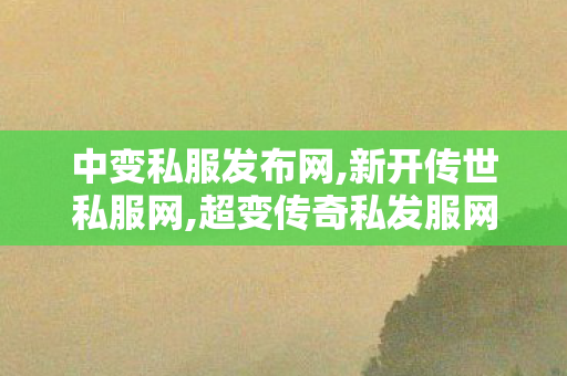 中变私服发布网,新开传世私服网,超变传奇私发服网,新开传世私服网