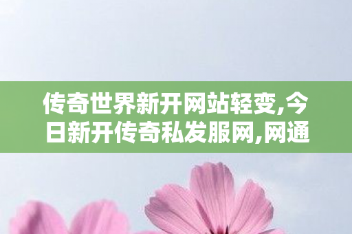 传奇世界新开网站轻变,今日新开传奇私发服网,网通sf,今日新开传奇私发服网