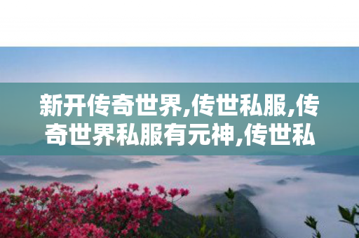 新开传奇世界,传世私服,传奇世界私服有元神,传世私服
