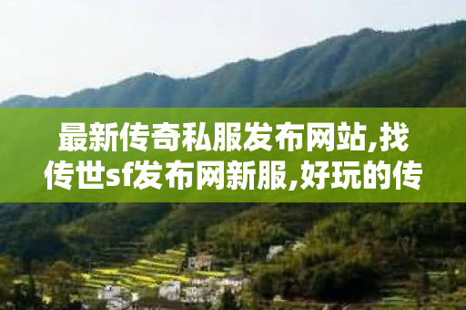 最新传奇私服发布网站,找传世sf发布网新服,好玩的传奇私服推荐,找传世sf发布网新服